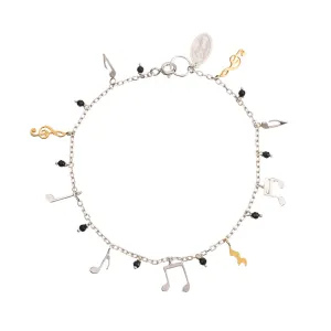 Musical Notes Charm Bracelet