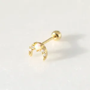 NUSA CRESCENT OPAL CARTILAGE EARRING