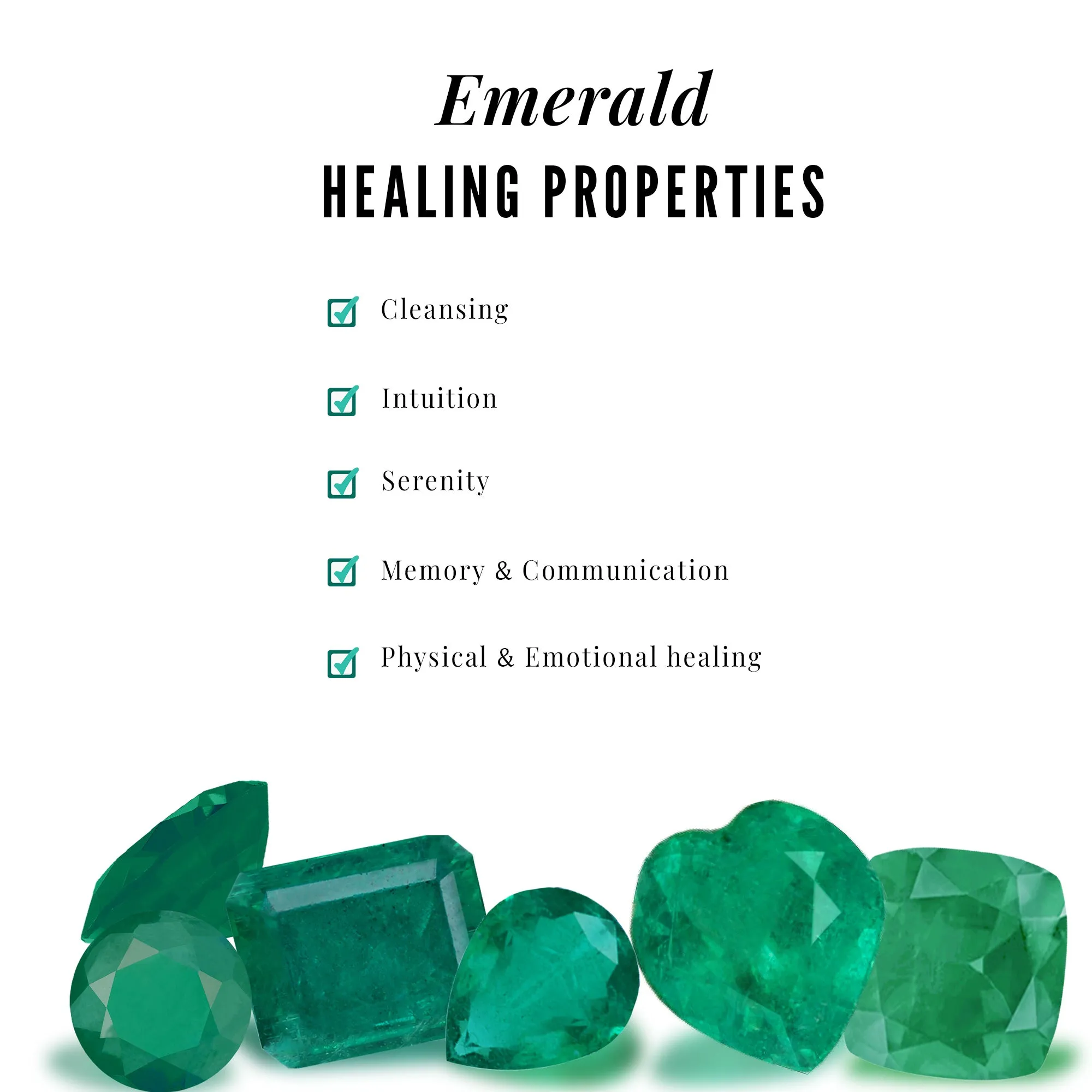 Octagon shape Emerald and Diamond Designer Ring Set