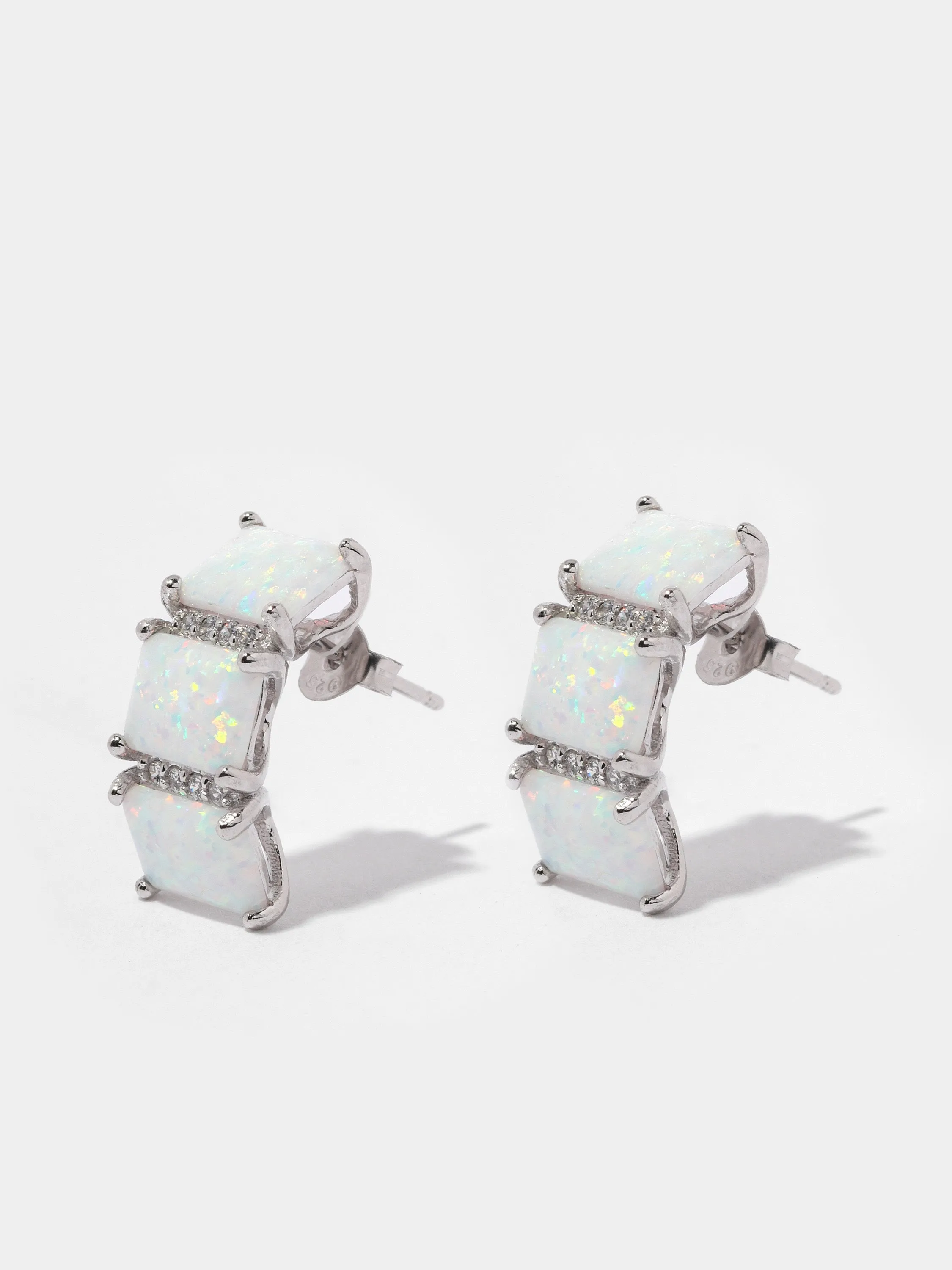 Opal Triplet Earrings
