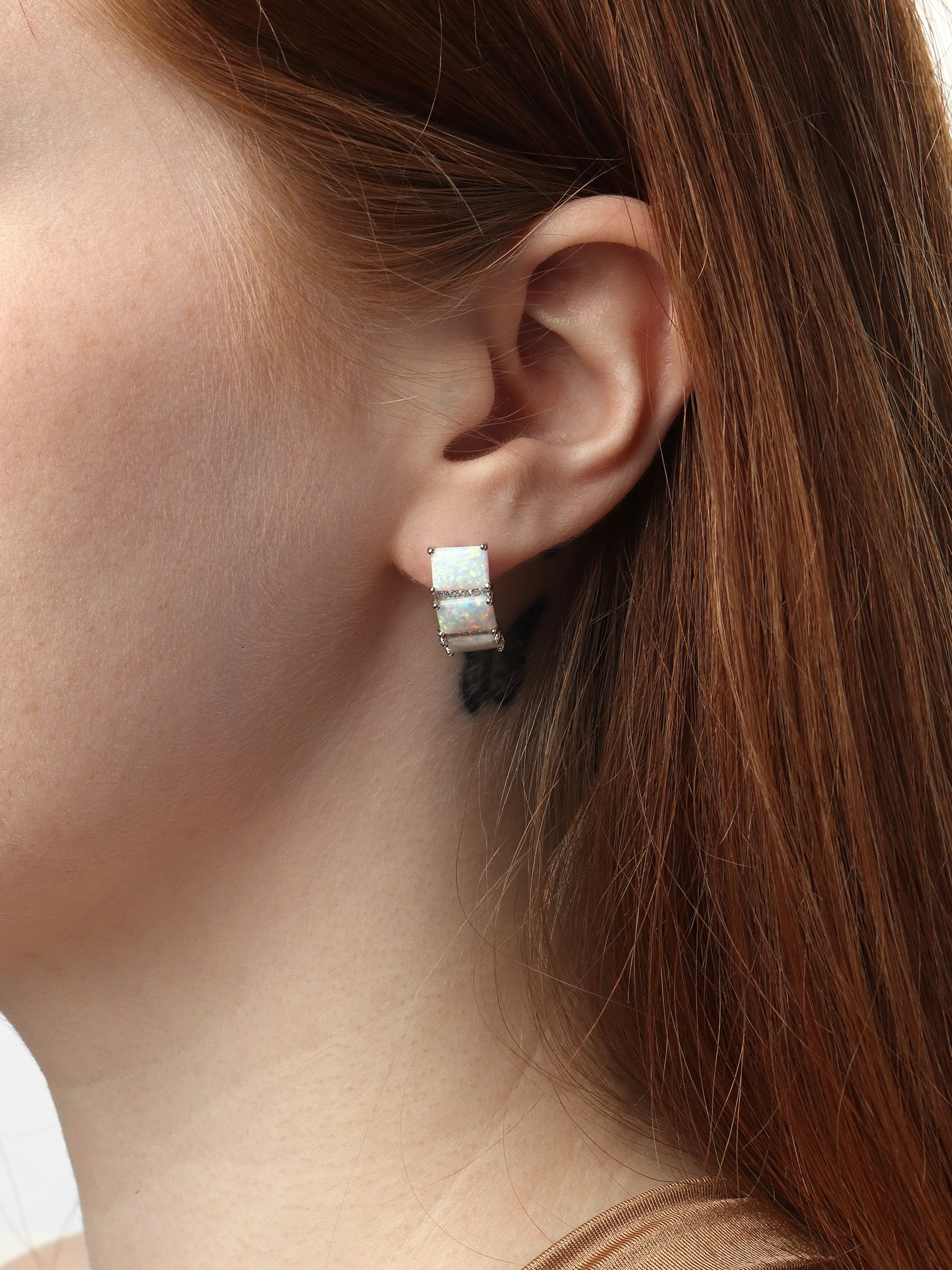 Opal Triplet Earrings