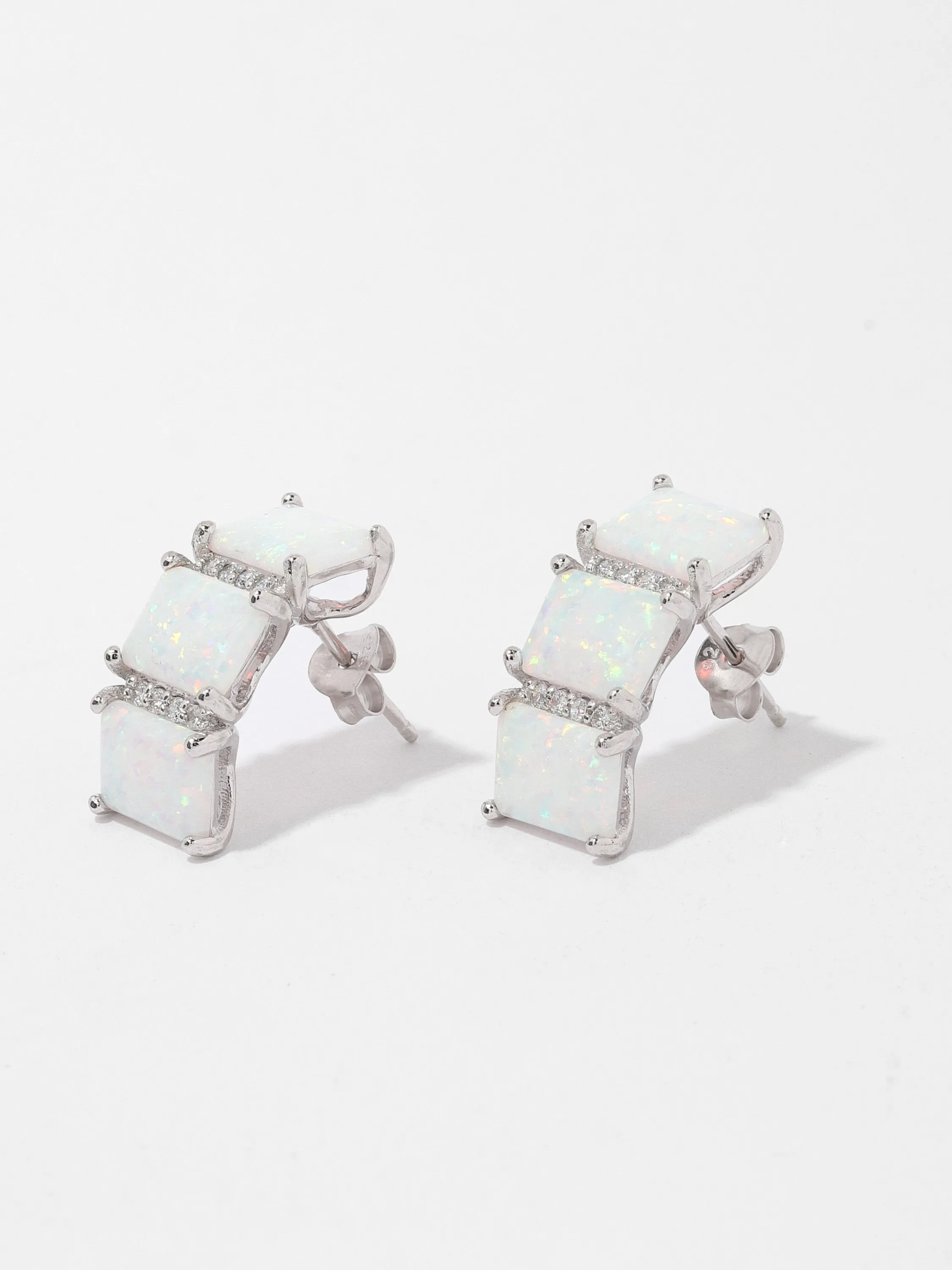 Opal Triplet Earrings