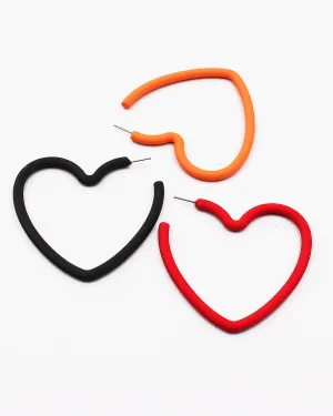 Open Heart Earrings