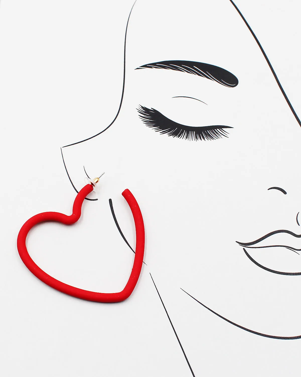 Open Heart Earrings