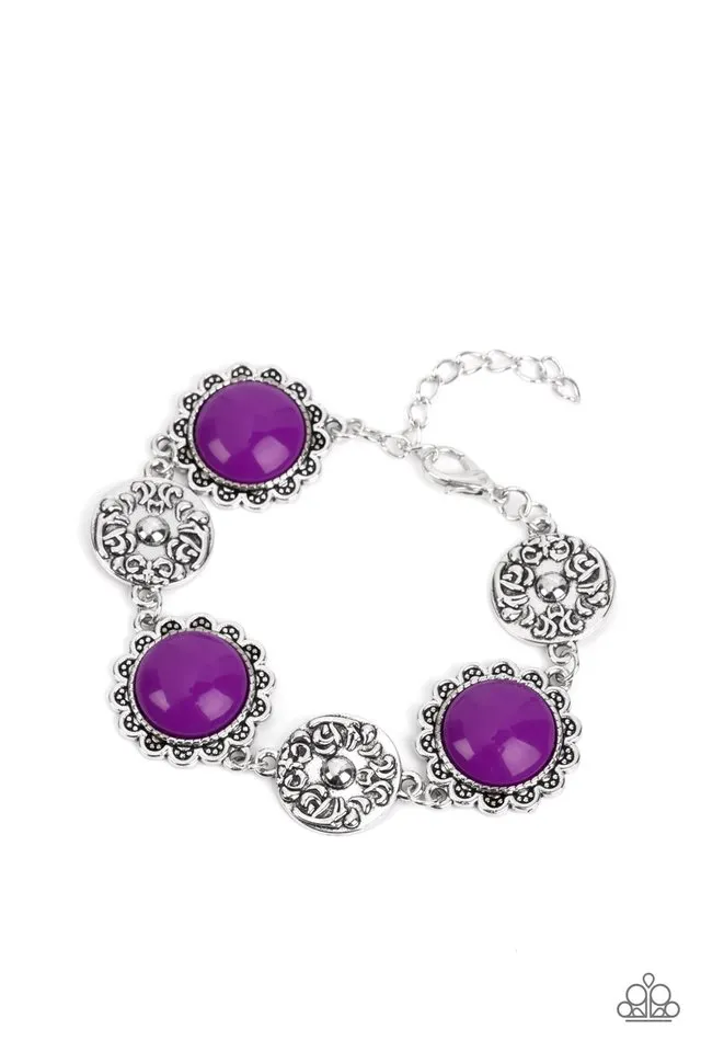 Paparazzi Bracelet ~ Positively Poppy - Purple
