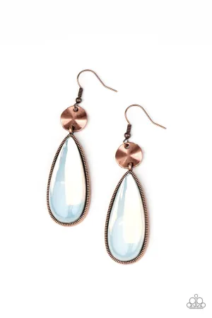 PAPARAZZI Jaw-Dropping Drama - Copper Earrings