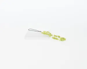 Peridot with Pearl Phone Charm