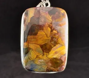 PIETERSITE Crystal Pendant - Top Grade AA, Sterling Silver - Fine Jewelry, Healing Crystals and Stones, 54168
