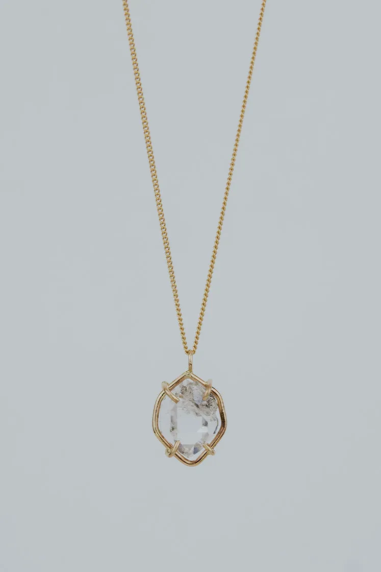 Prong Set Herkimer Necklace