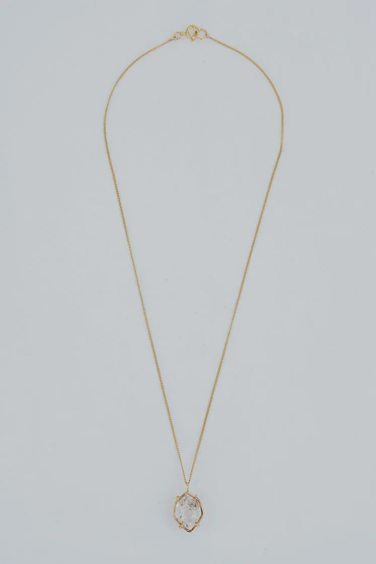 Prong Set Herkimer Necklace