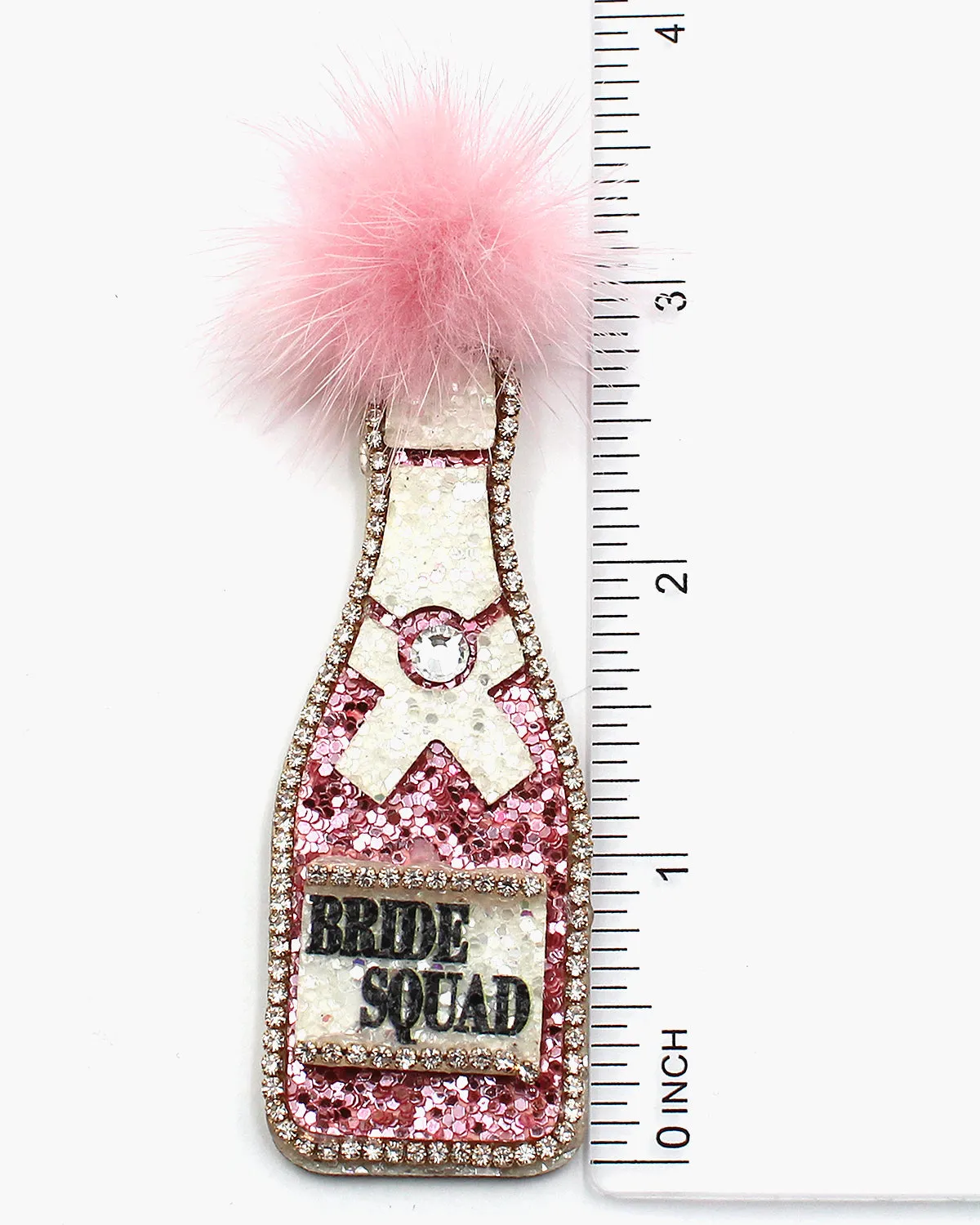 "BRIDE SQUAD" Champagne Earrings