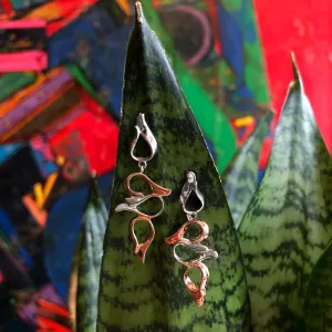 "Flames" Dangle Earrings