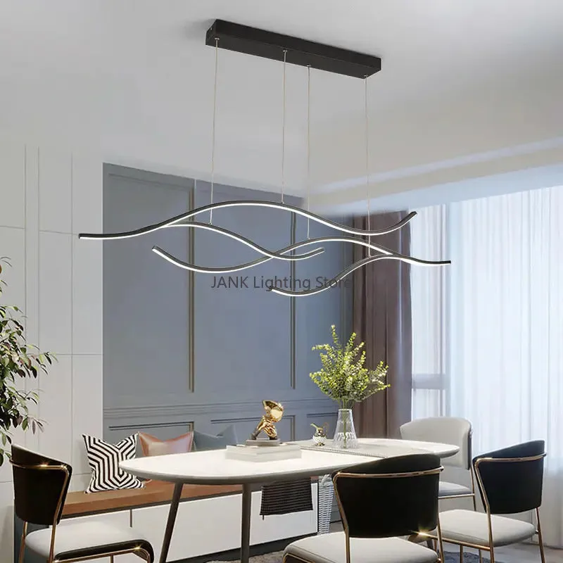 "Mansion Modern Aluminum Tree Chandelier in Gold and Black - LED Home Lamps"