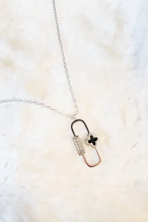Rhinestone Bar Necklace