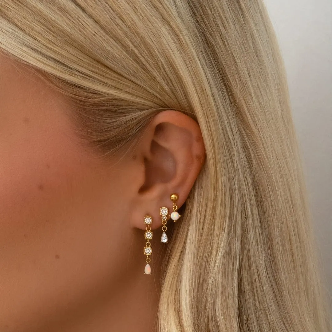 Rowan Opal Stud Earrings