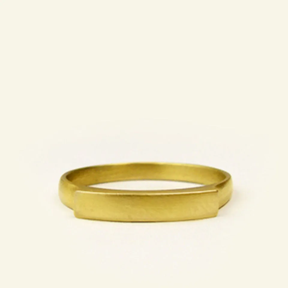 SALE! Small Bridge 14k Gold Wedding Band by Carla Caruso