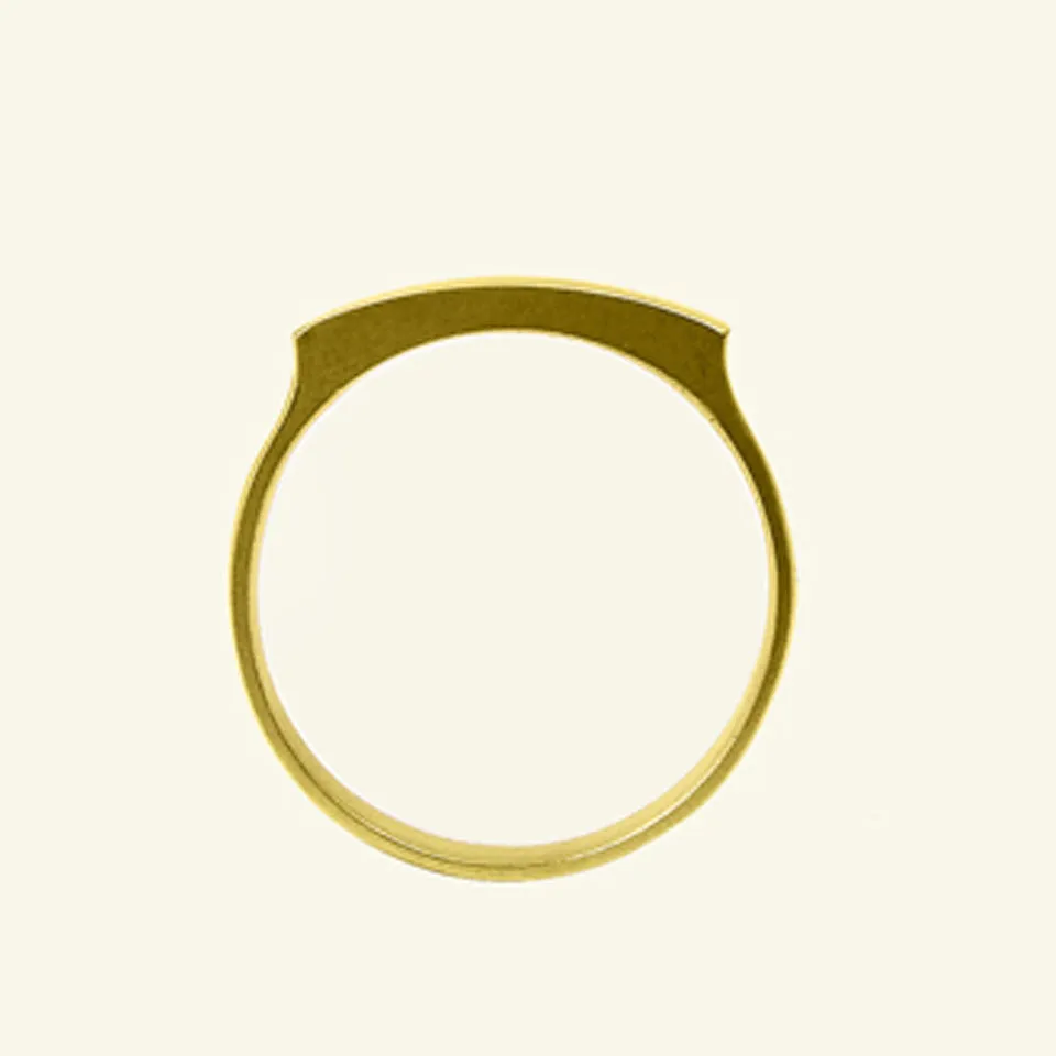 SALE! Small Bridge 14k Gold Wedding Band by Carla Caruso