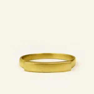 SALE! Small Bridge 14k Gold Wedding Band by Carla Caruso