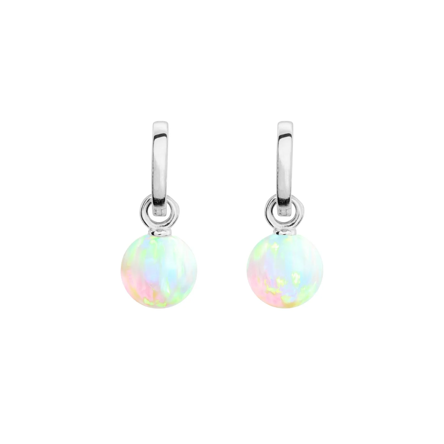 SEA OPAL HOOP EARRINGS