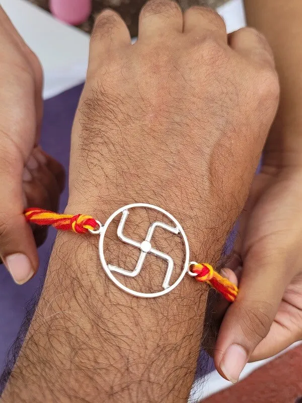 Shubh Mangalam - Silver Rakhi