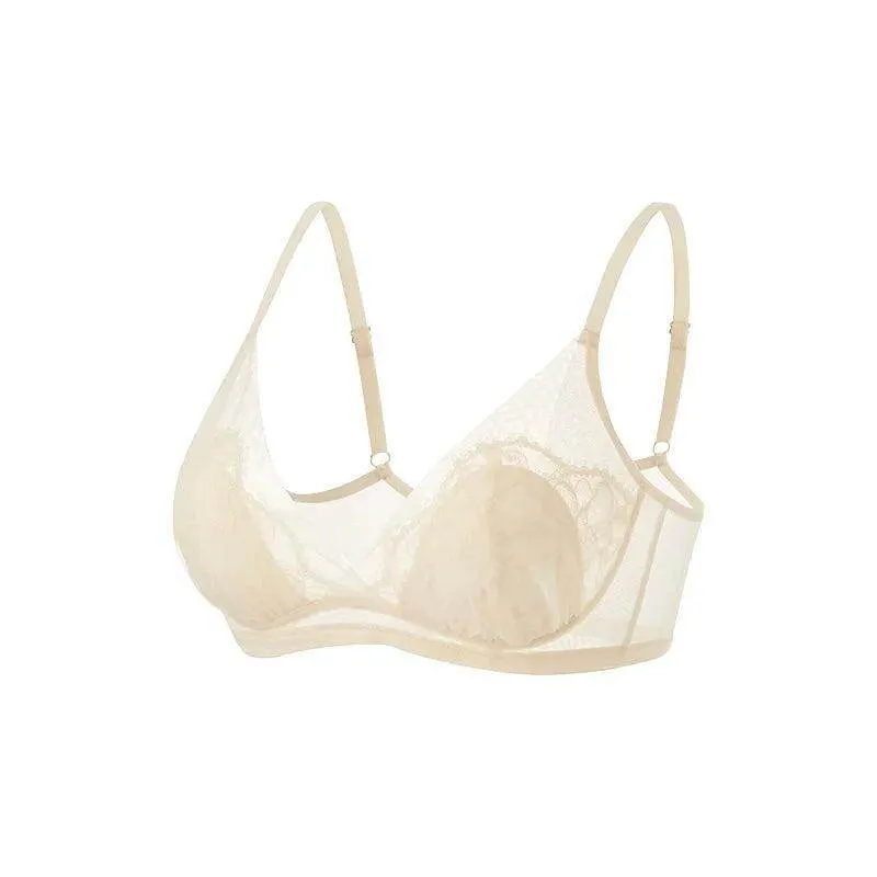 Silk Bra & Panty Sets - Lining Wire Free Thin Mold Intimates