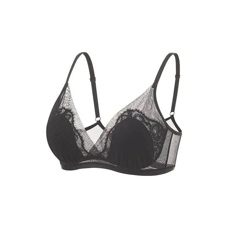 Silk Bra & Panty Sets - Lining Wire Free Thin Mold Intimates