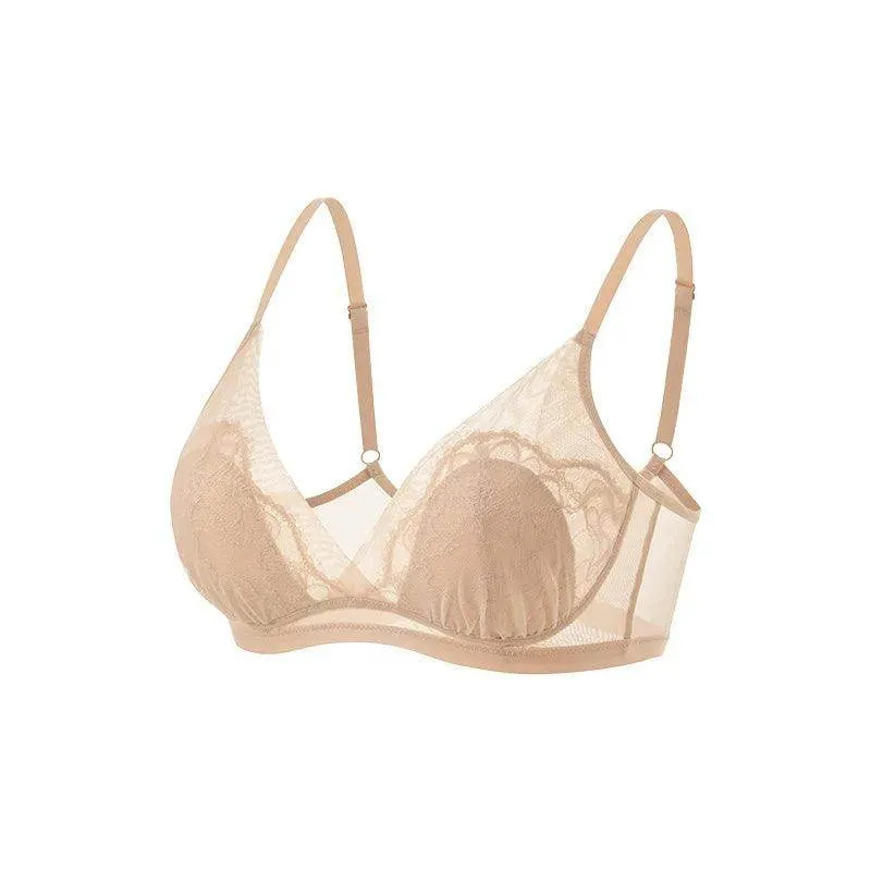 Silk Bra & Panty Sets - Lining Wire Free Thin Mold Intimates