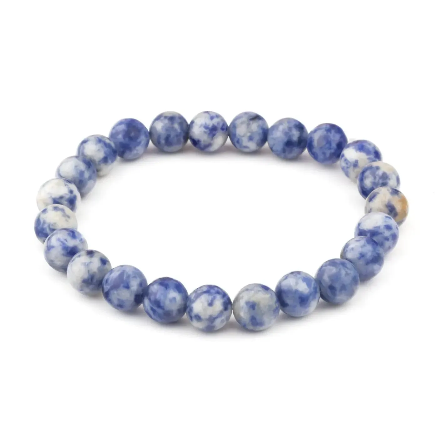 Sodalite Crystal Bracelet 6 mm Beads Lab Stretchable Elastic Bracelet Sodalite Semi precious Gemstone