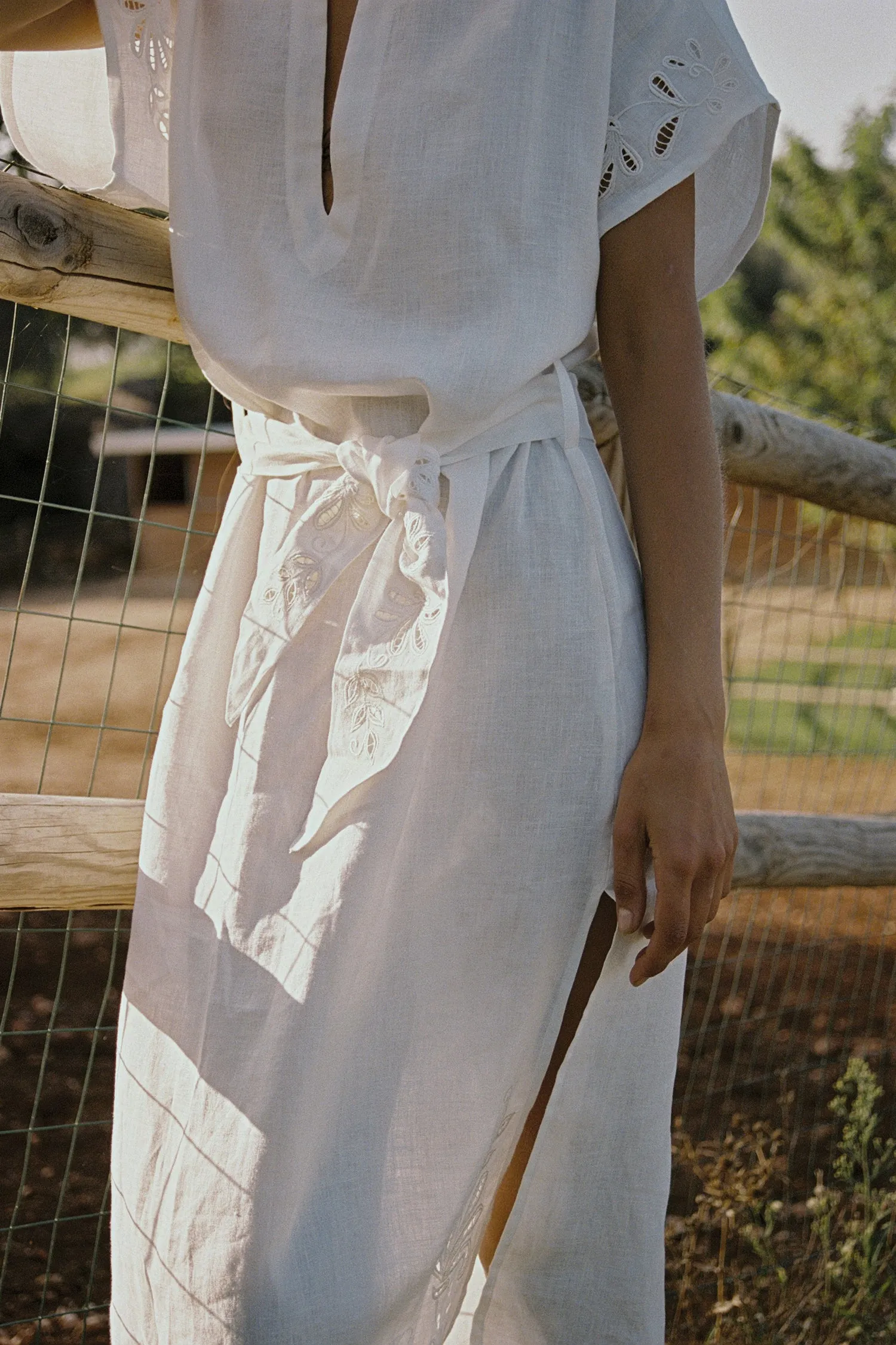 Sommerville Embroidered Dress - Ivory