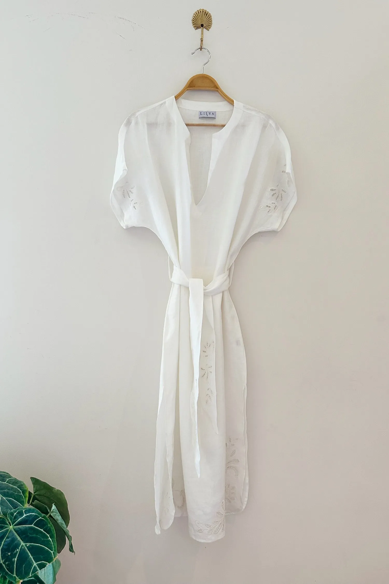 Sommerville Embroidered Dress - Ivory