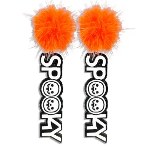 Spooky Orange Earring
