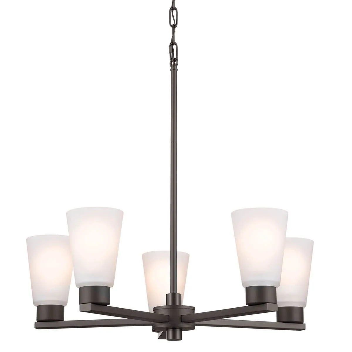 Stamos 24 in. 5 Lights Chandelier Old Bronze finish