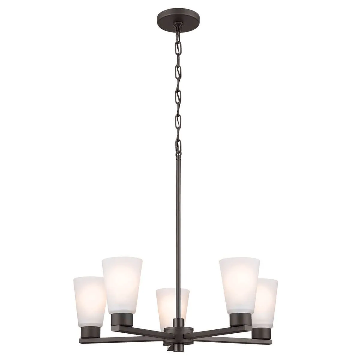 Stamos 24 in. 5 Lights Chandelier Old Bronze finish
