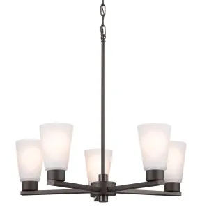 Stamos 24 in. 5 Lights Chandelier Old Bronze finish