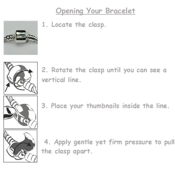 Teenager's 'August Birthstone' Peridot Coloured Crystal Silver Plated Charm Bead Bracelet