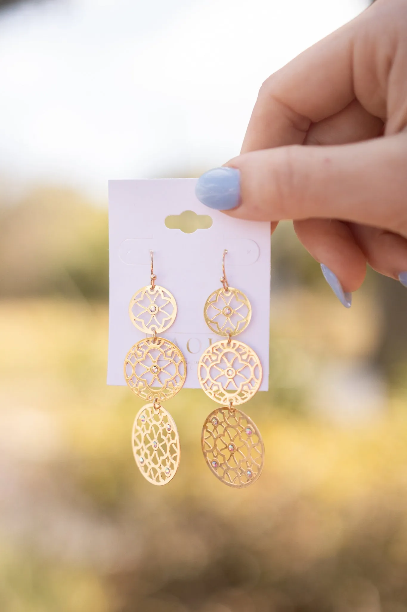 THE ARITZIA TRIPLE TIER EARRING