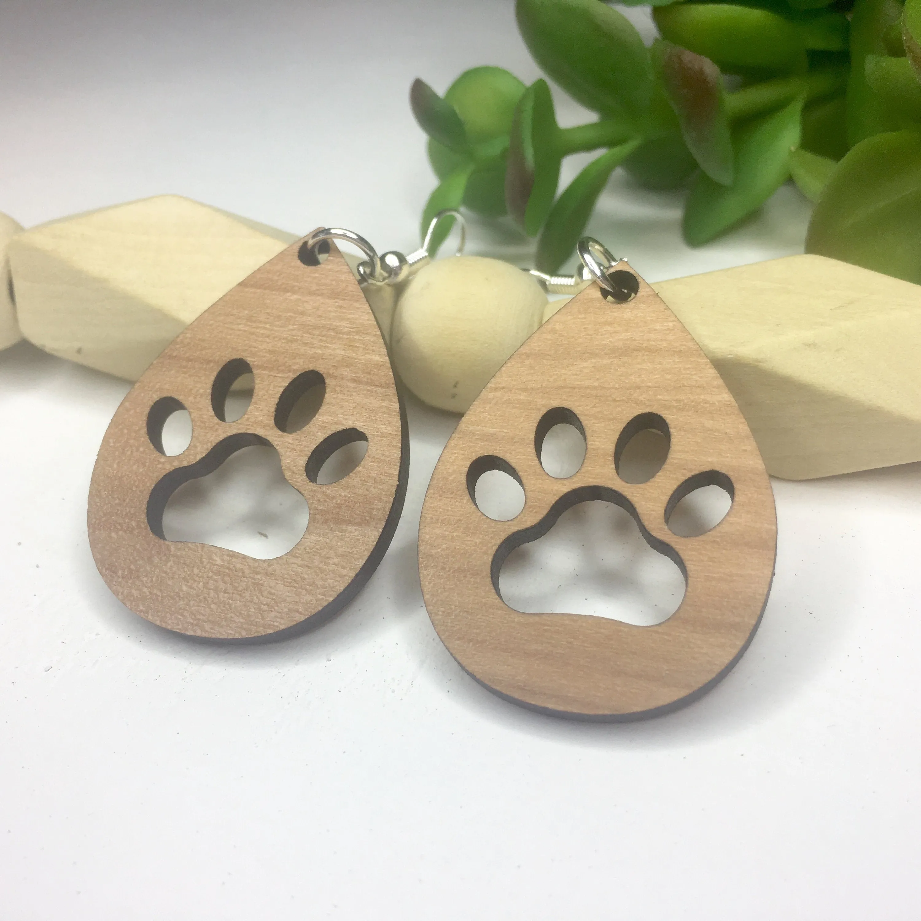 Tiger Paw, Paw Print Earrings, Dog Lover Earrings, Bear Paw Earring, Pet Lover Jewelry