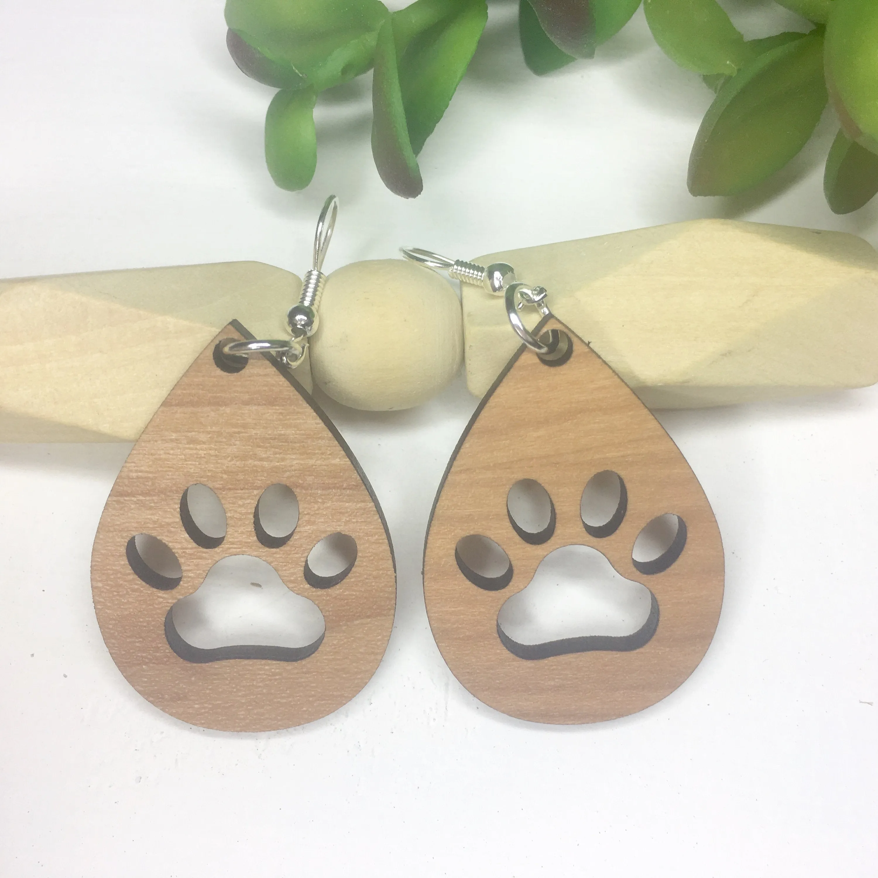 Tiger Paw, Paw Print Earrings, Dog Lover Earrings, Bear Paw Earring, Pet Lover Jewelry