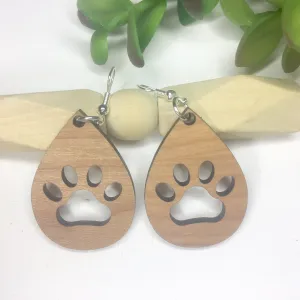 Tiger Paw, Paw Print Earrings, Dog Lover Earrings, Bear Paw Earring, Pet Lover Jewelry