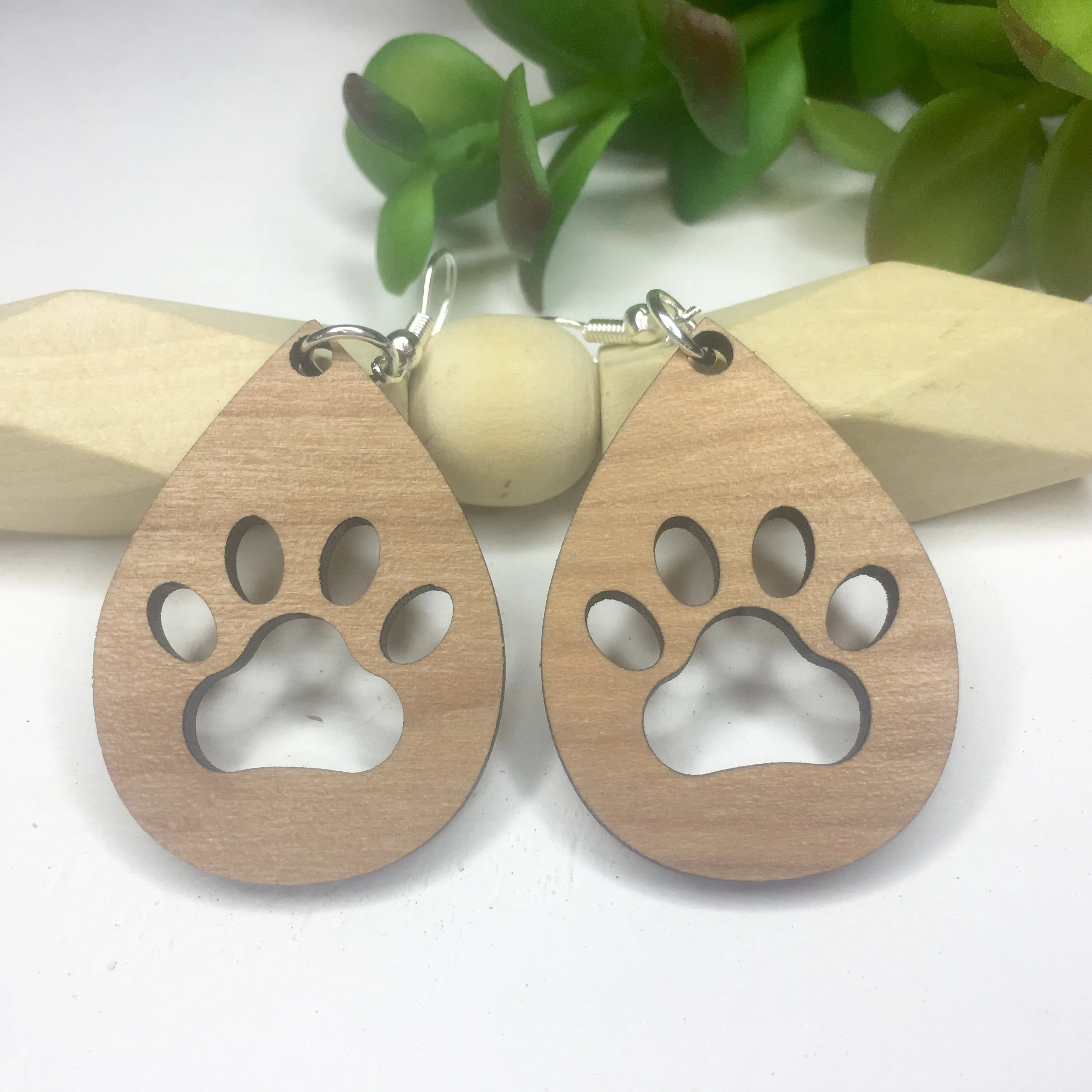 Tiger Paw, Paw Print Earrings, Dog Lover Earrings, Bear Paw Earring, Pet Lover Jewelry