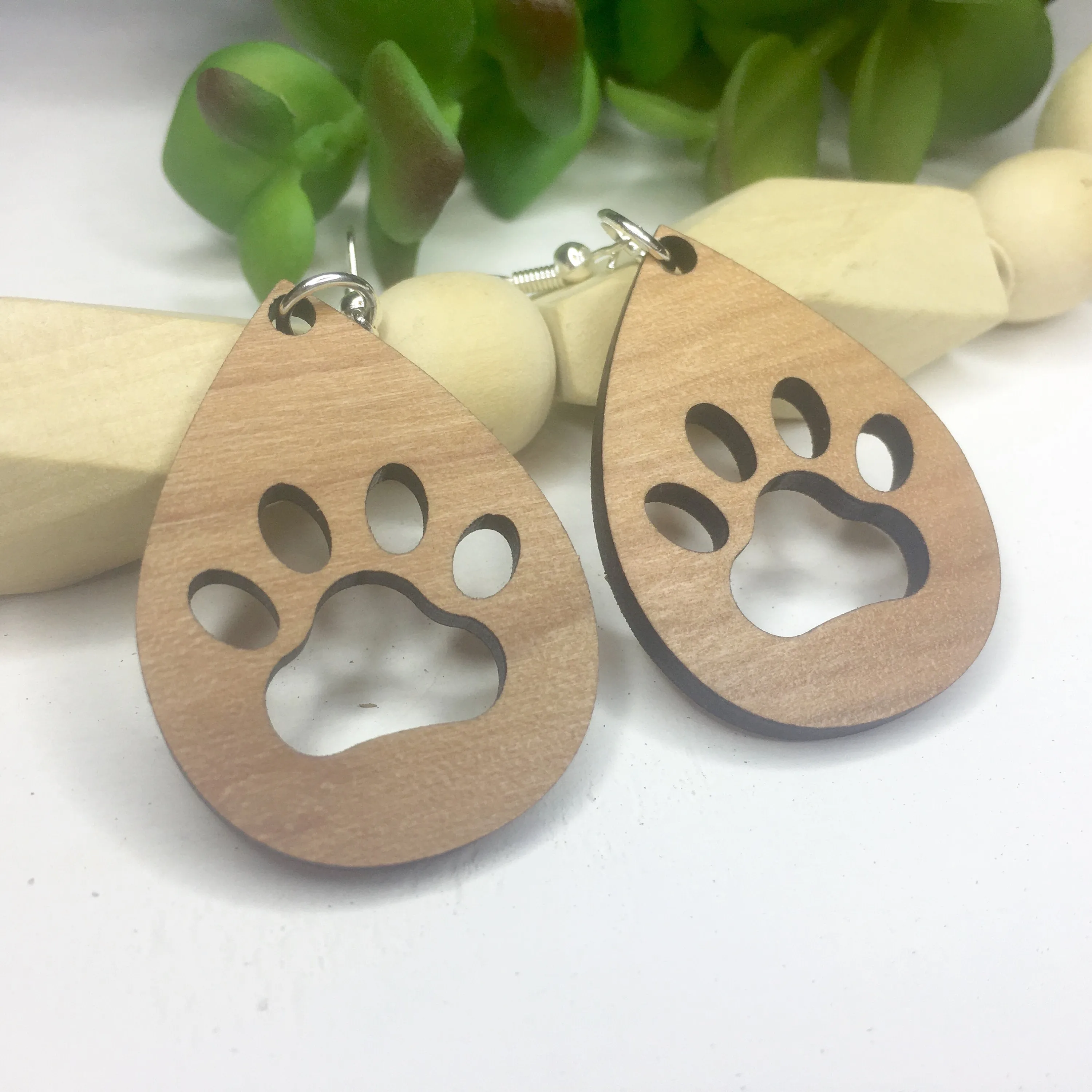 Tiger Paw, Paw Print Earrings, Dog Lover Earrings, Bear Paw Earring, Pet Lover Jewelry
