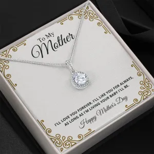 To My Mother Eternal Necklace - Always Loving & Caring Necklace, Happy Mother's Day, Gift for Mom