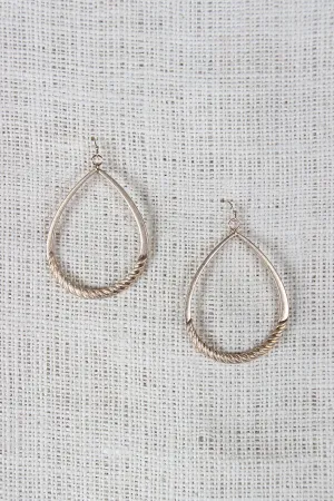Twisted Tear Drop Dangle Earrings