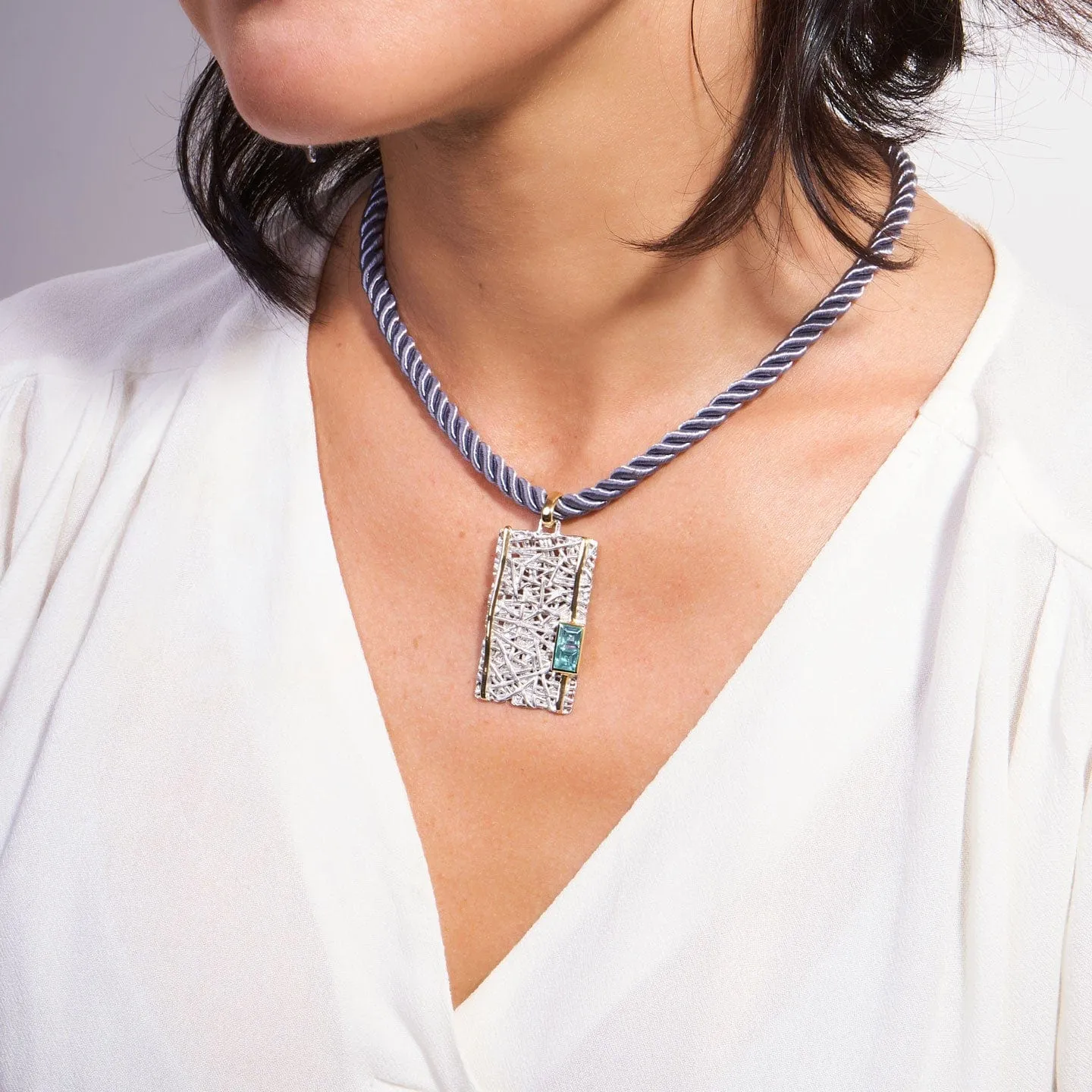 Verina Blue Topaz Pendant