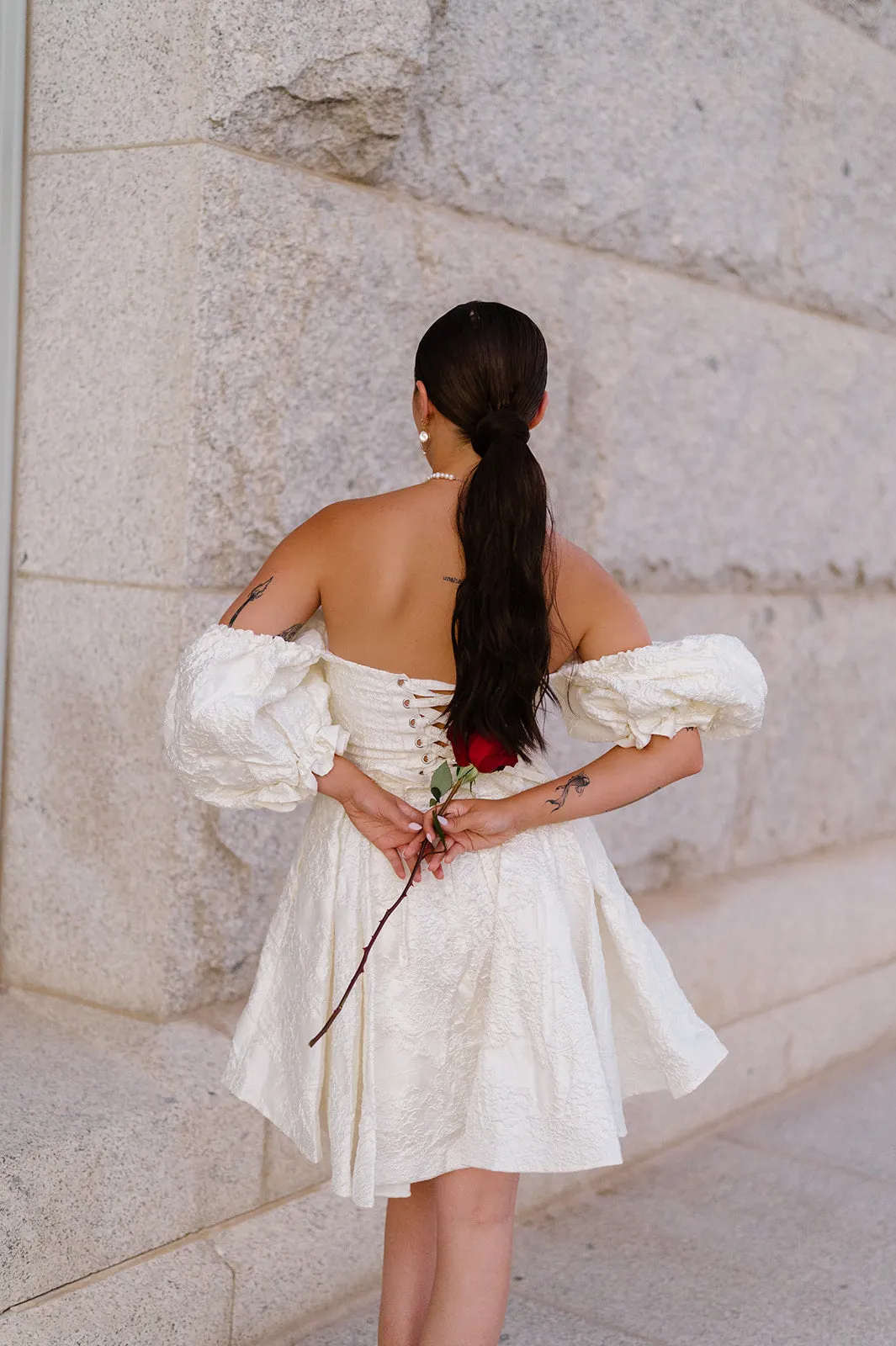 Victoria Gown Mini - Ivory