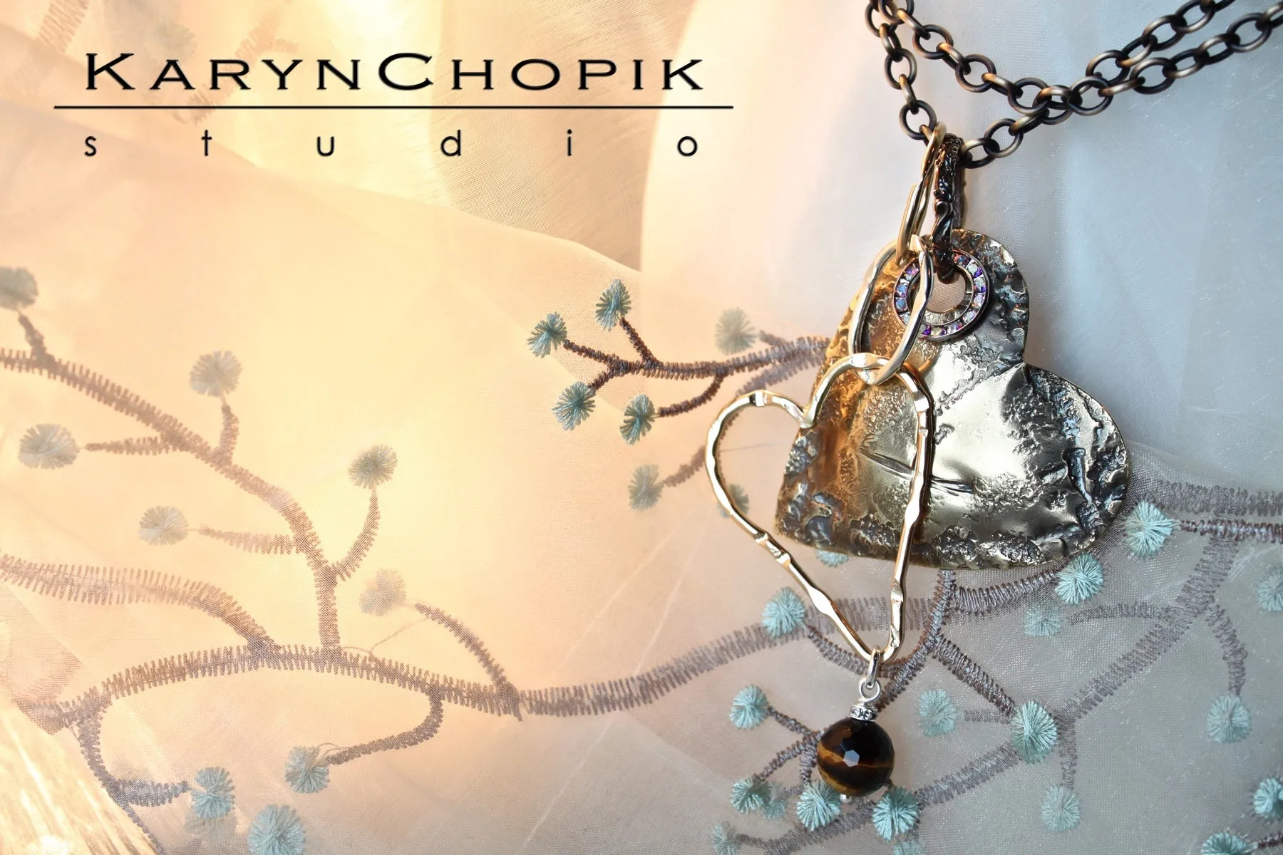 Weathered Heart Necklace
