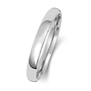 Wedding Band Platinum Slight Court 2.5mm-1.7 Wedding  Ring WP112H
