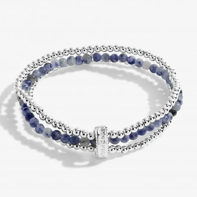 Wellness Stones Blue Lace Agate Bracelet 5072