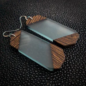 Wenge Tag Dangle Earrings