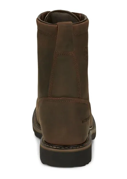 WK961 - Justin Men's Drywall Steel Toe Boot - Brown